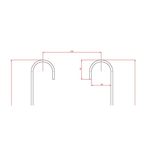 Raft de agățat pentru baie Metaltex Origin, negru-image-3
