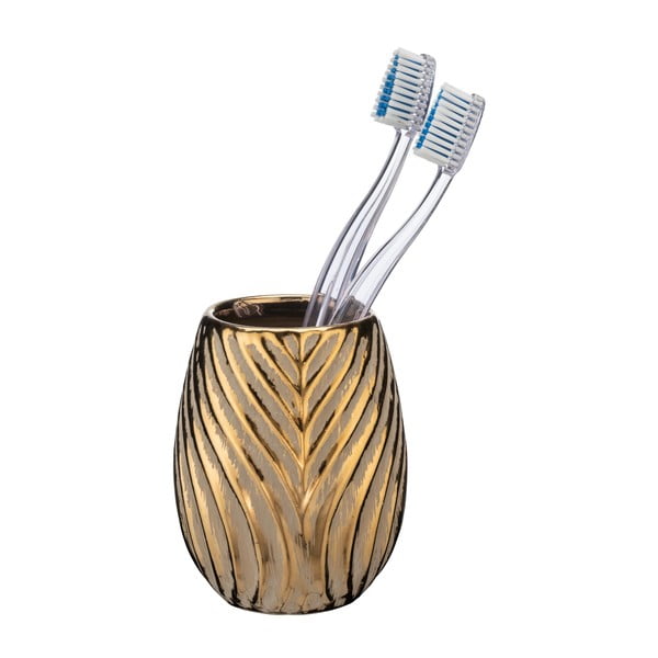 Suport pentru periuța de dinți auriu din ceramică Idro – Wenko-image-1