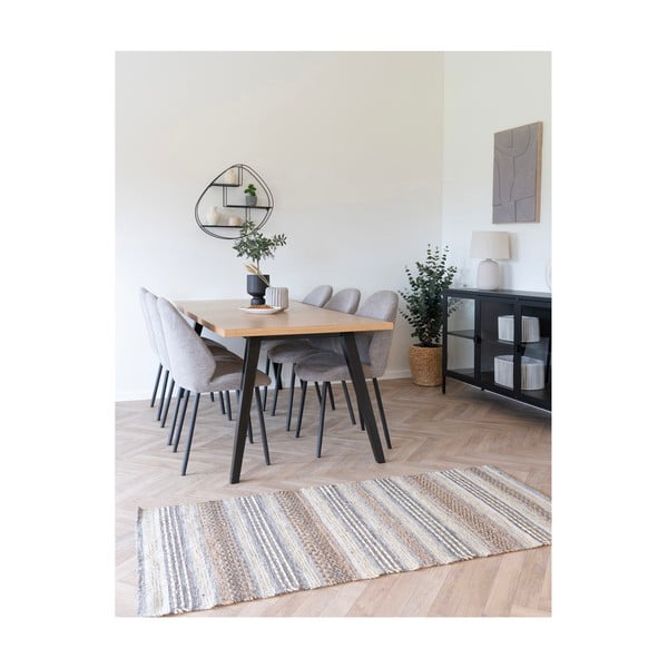 Covor tip traversă maro țesut manual din amestec de iută 80x180 cm Morena – House Nordic-image-1