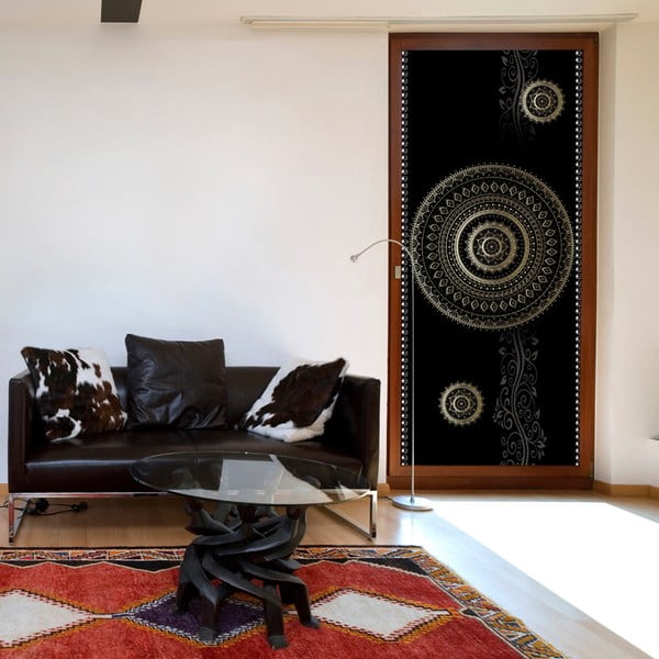 Tapet pentru ușă în rolă Bimago Pattern Circles, 80 x 210 cm 