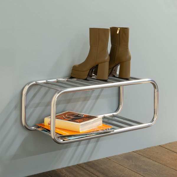 Pantofar argintiu suspendat din metal 72x28x35 cm Retro – Spinder Design-image-1