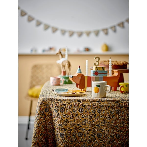 Cană albă-portocalie din gresie 230 ml Agnes – Bloomingville Mini-image-3