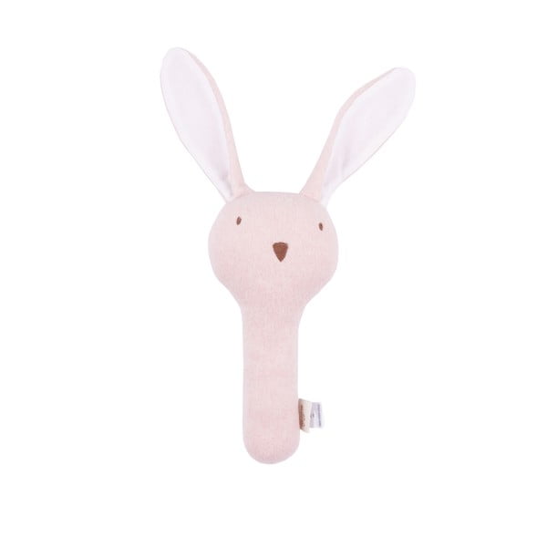 Jucărie zornăitoare roz Rabbit – Malomi Kids