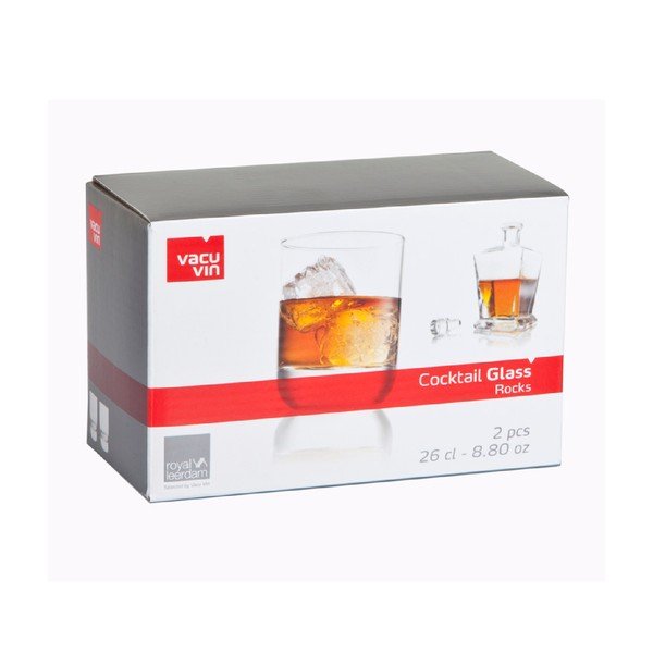 Set 2 pahare pentru whiskey Vacu Vin, 260 ml-image-1