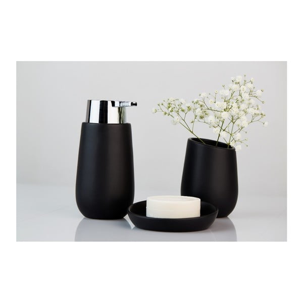 Săpunieră din ceramică Wenko Badi, negru-image-3