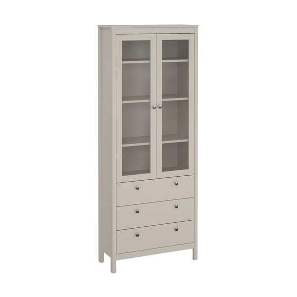 Vitrină grej 78x199x33 cm Madrid – Tvilum-image-4