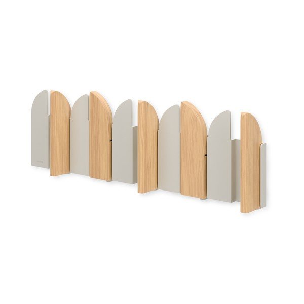 Cuier de perete bej/în culoare naturală din oțel 43 cm Saloon – Umbra