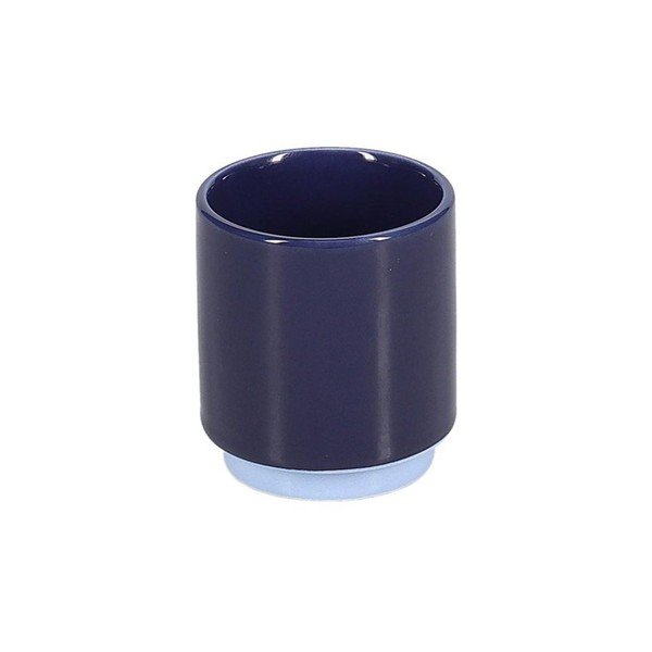 Ceașcă albastru-închis pentru espresso din gresie ceramică 130 ml Duo – ONA