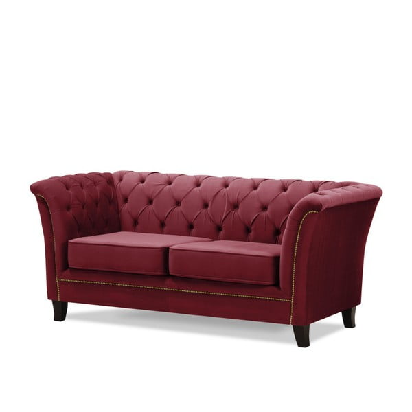 Canapea pentru 2 persoane Wintech Newport, roșu bordeaux