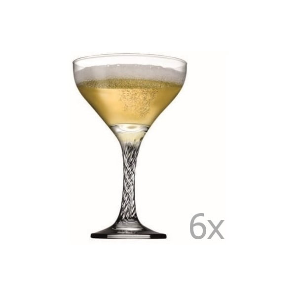 Set 6 pahare pentru șampanie Paşabahçe Champagne Bowls, 280 ml