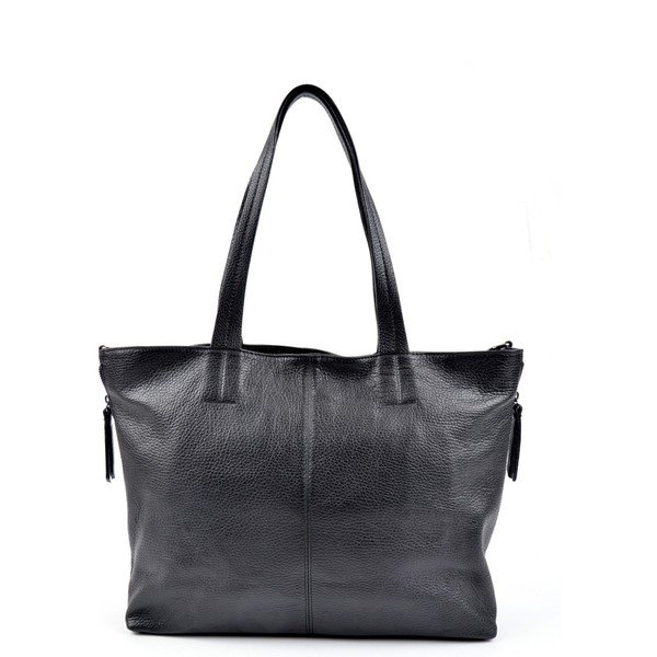Geantă din piele Roberta M Pisso, negru-image-2