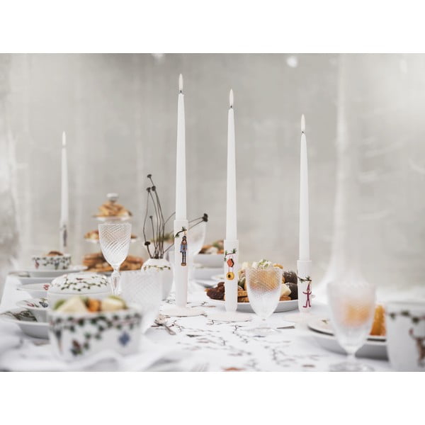 Sfeșnic de Crăciun din ceramică Kähler, ø 9,5 cm, alb-image-1