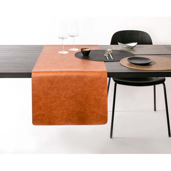 Suport farfurie din imitație de piele ZicZac Troja, 33 x 45 cm, negru-image-2