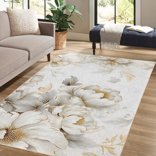 Covor tip traversă crem lavabil 80x200 cm Soft and Gentle – Mila Home-image-4