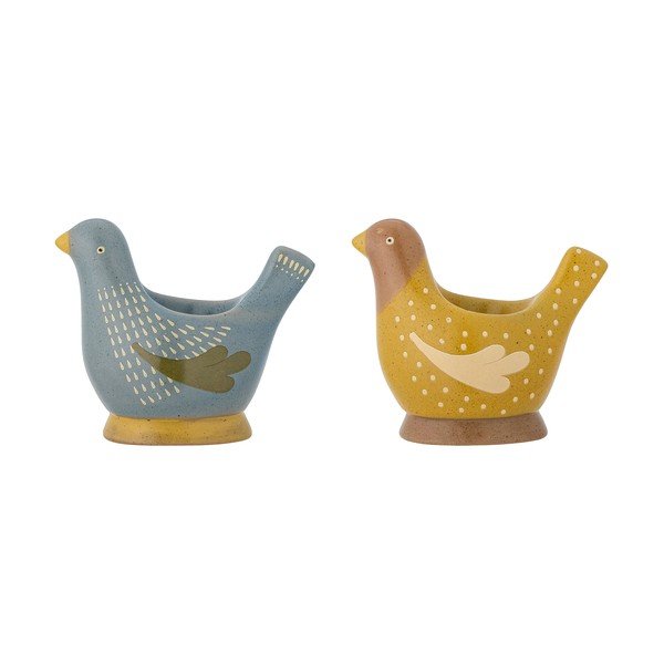 Suporturi de ouă 2 buc. din gresie ceramică Birdy – Bloomingville