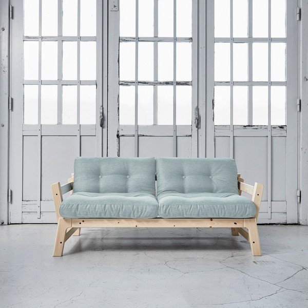 Canapea extensibilă Karup Step Natural/Sky Blue-image-1