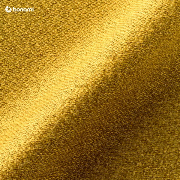 Canapea 3 locuri Scandic Retro, galben, 206 cm-image-1