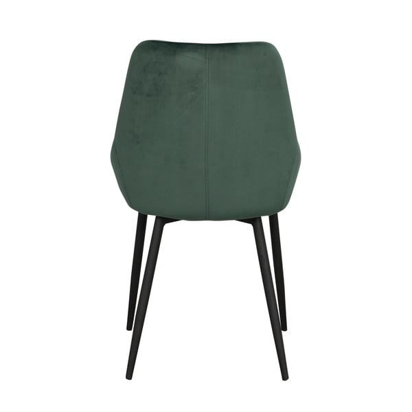 Scaune de dining verzi-închis 2 buc. din catifea Sierra - Rowico-image-4