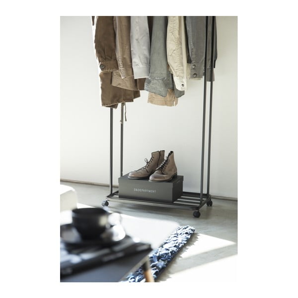 Suport pentru haine negru cu roți din metal Tower – YAMAZAKI-image-3