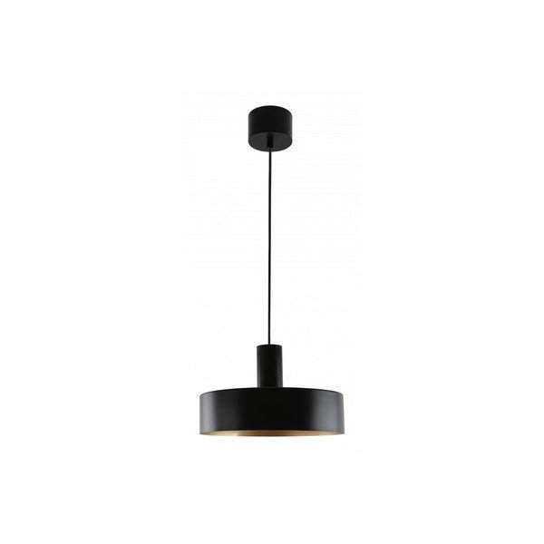 Lustră neagră cu abajur din metal ø 30 cm Selvia II – GTV