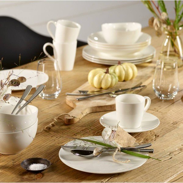 Farfurie din porțelan pentru salatăLike by Villeroy & Boch Group White, 21 cm, alb-image-1