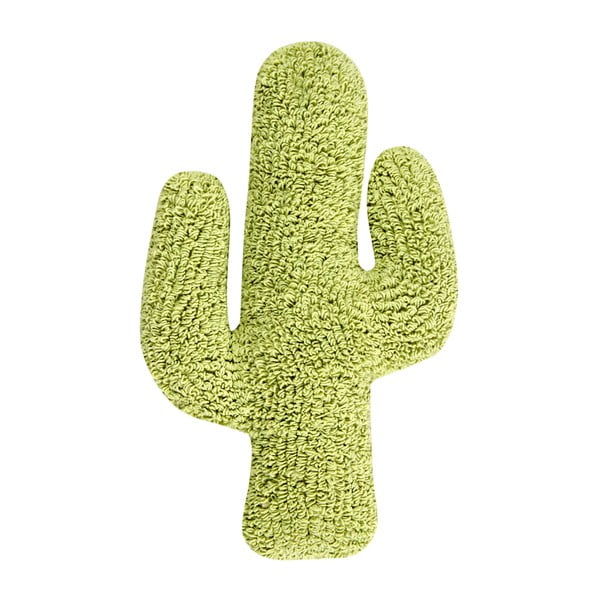 Pernă din bumbac Happy Decor Kids Cactus, 45 x 45 cm, verde