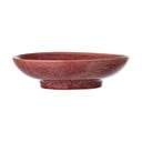 Platou din gresie ceramică Bloomingville Joelle, ø 25,5 cm, roșu