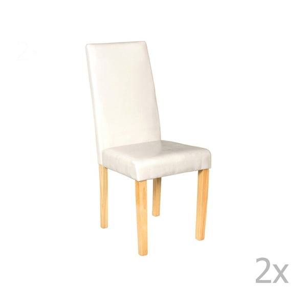 Set 2 scaune Crido Consulting Eco, alb