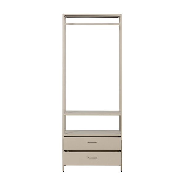 Șifonier bej deschis din metal 70x185x54 cm Ferris – WOOOD-image-3