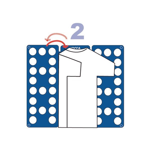 Accesoriu pentru pliat tricouri Jocca, albastru-image-3