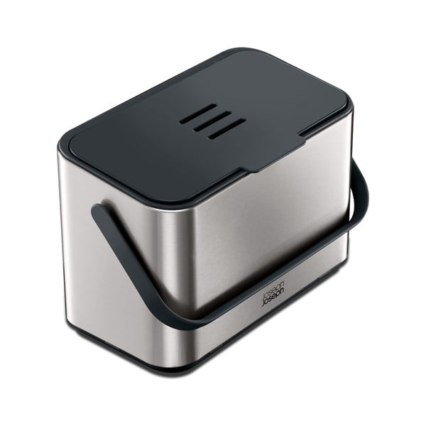 Recipient pentru deșeuri compostabile argintiu 4 l Collect – Joseph Joseph-image-3