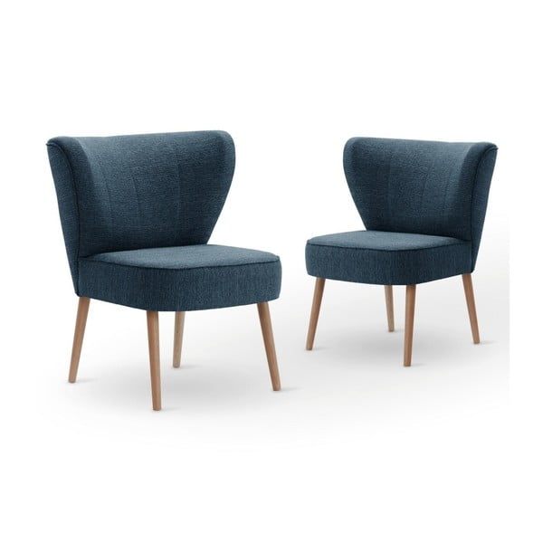 Set 2 scaune My Pop Design Adami, albastru denim
