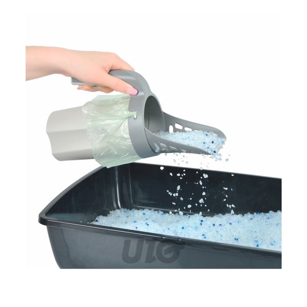 Lopățică gri deschis 16x11 cm – Love Story-image-1