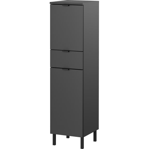 Dulap de baie gri antracit înalt, îngust 30x120 cm Arcena – Germania-image-2