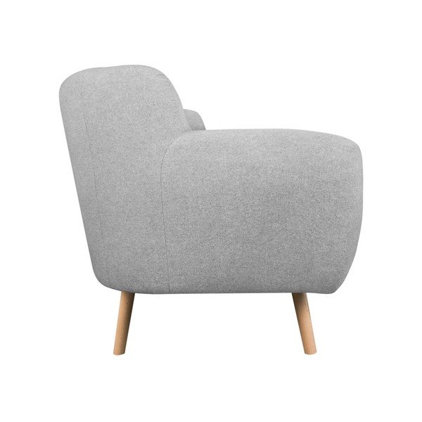 Canapea cu 3 locuri Kooko Home Pop, gri deschis -image-4