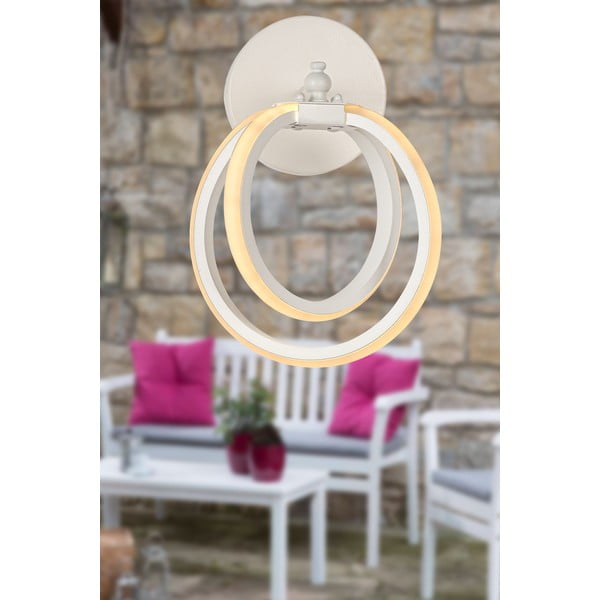 Aplică de perete albă LED din metal Sezen – Squid Lighting-image-1