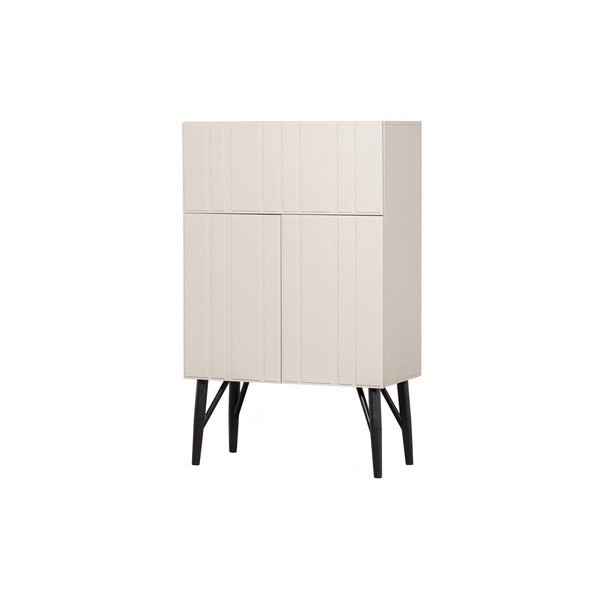 Dulap vinotecă crem din lemn de pin număr sticle 16, 90x146 cm Miller – WOOOD-image-4