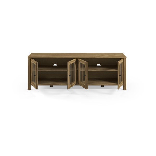 Comodă TV în culoare naturală din lemn de pin 150x50x40 cm Alessandra – Marckeric-image-3