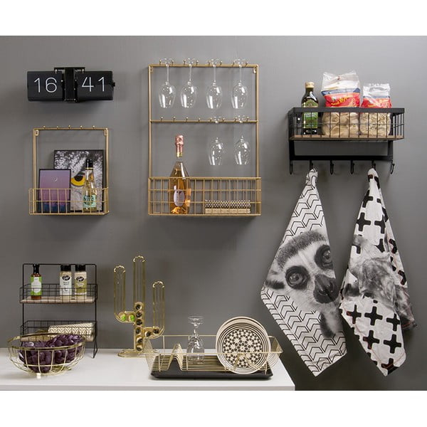 Suport pentru scurs vase PT LIVING Linea, auriu-image-1