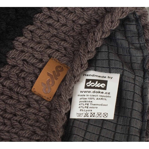 Căciulă tricotată manual DOKE Stripes Beanie-image-2