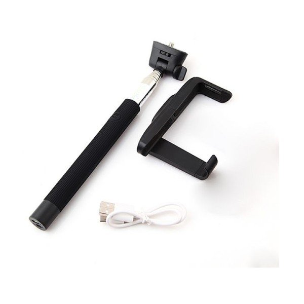 Selfie stick/bară bluetooth pentru telefon InnovaGoods, negru-image-3