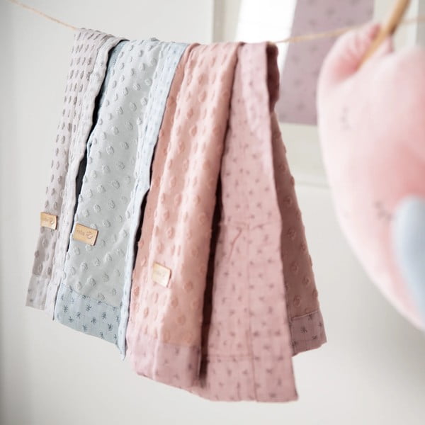 Pătură pentru copii roz 80x80 cm Lil Planet – Roba-image-1