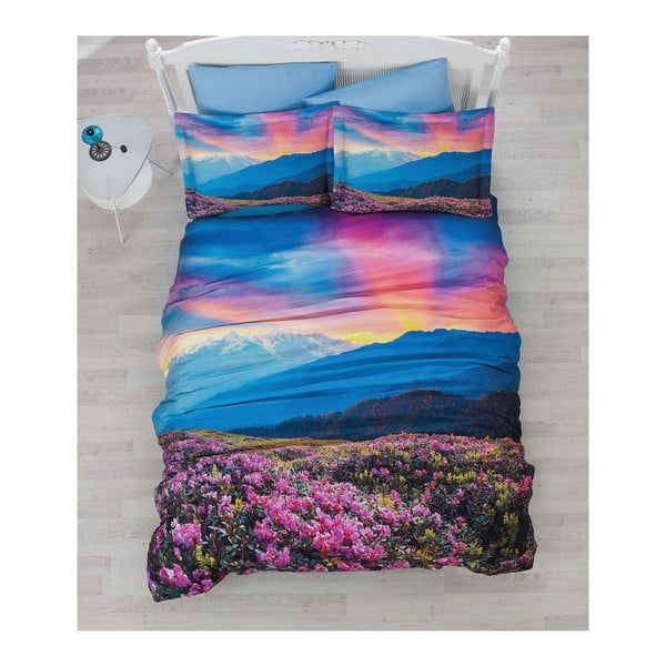 Lenjerie de pat cu cearșaf Sunrise, 200 x 220 cm