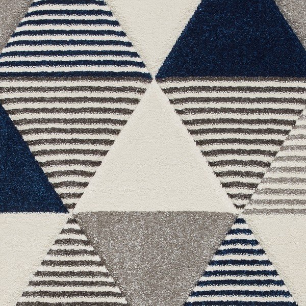 Covor Think Rugs Brooklyn Geo, 120 x 170 cm, albastru-gri-image-3
