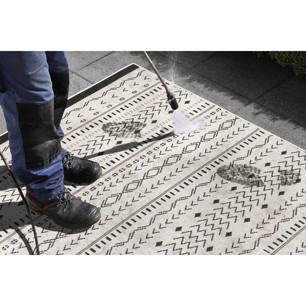 Covor adecvat pentru exterior NORTHRUGS Twin Supreme Daro, 80 x 250 cm, negru-crem-image-1