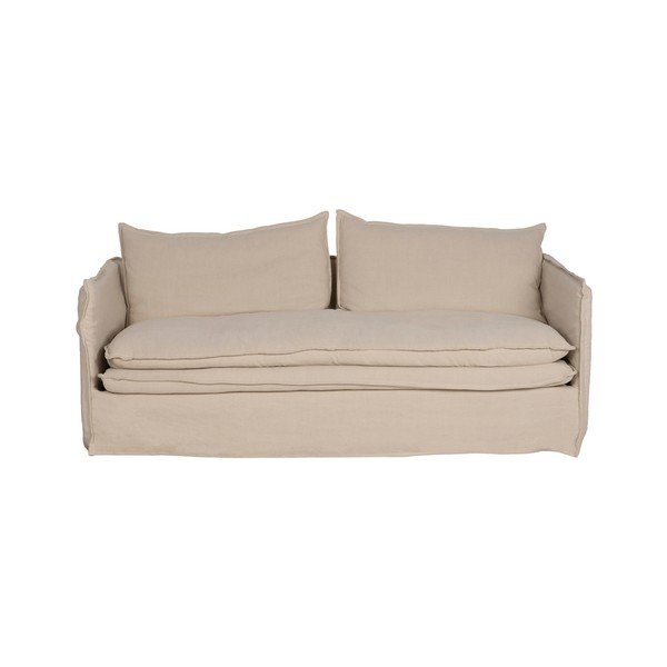 Canapea crem cu tapițerie din in 210 cm – Ixia