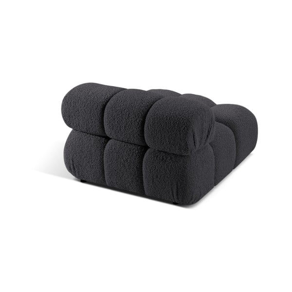 Modul pentru canapea modulară gri antracit cu tapițerie din țesătură bouclé (de mijloc) Bellis – Micadoni Home-image-4