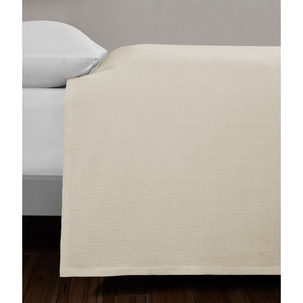 Cuvertură crem din bumbac pentru pat dublu 200x230 cm Serenity – Mijolnir-image-3