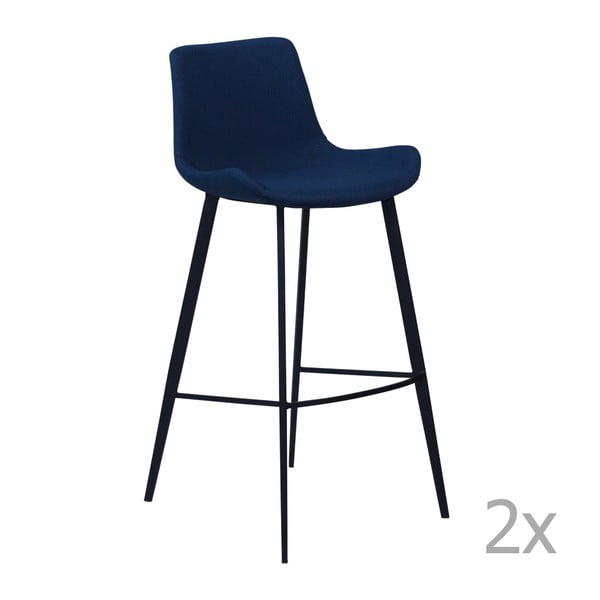Set 2 scaune bar DAN-FORM Hype, albastru închis