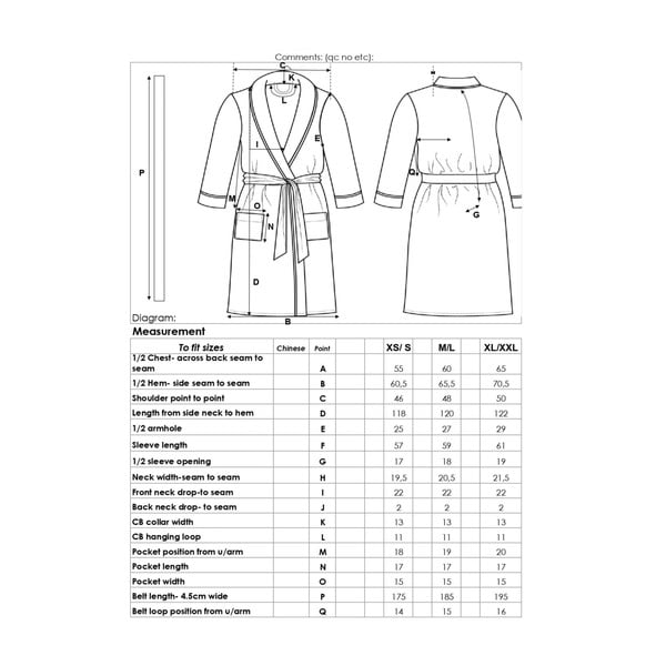 Halat bej XL/XXL din micropluș/cocolino Polyvelvet – Good Morning-image-2